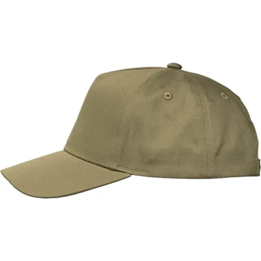 Owethu 5 Panel Peak Cap Khaki Side